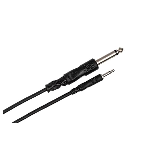 Hosa CMP-305 3.5 mm TS to 1/4" TS Mono Interconnect Cable, 5 feet