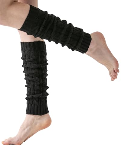Cable Knit Winter Leg Warmers for Women 80s Accessories Made in Turkey