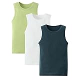 3er-Pack Kinder-Unterhemden, Baumwolle, weich, ärmellos, leicht, Tank-Tops, Jungen, Mädchen, atmungsaktiv, Basic, Layering-Hemd, Blumendruck, Sommerunterwäsche, Hemden, Weste, lässig, Sport, Outdoor