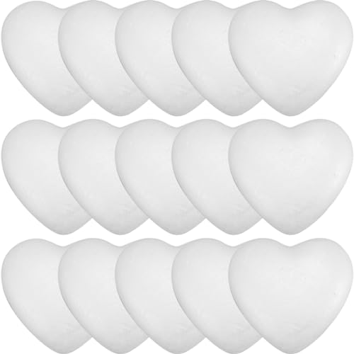 Lurrose 1 Juego Corazón Sólido De Espuma De Golf Falso Corazones Bochas Esponja Gafas De Fiesta Primeros De La Magdalena De Bricolaje Coctelera Círculos De Espuma Bol 50 Pcs