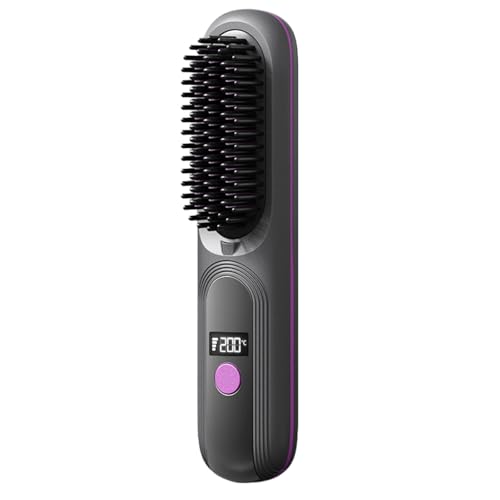 Cepillo alisador de cabello portátil inalámbrico miniatura 1