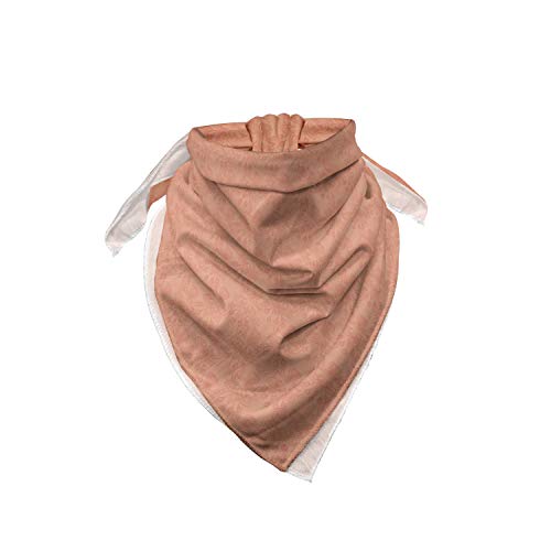 Ambesonne BAN_43650 Unisex Bandana, Peach Ornate Spring Flower thumb #1