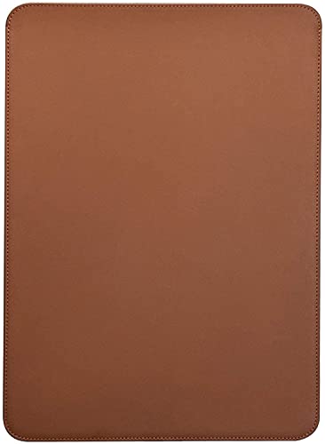 Image of CONTACTS Slim Laptop Sleeve 16 Inch Compatible for MacBook Pro 16 inch and All Other laptops Under 15.6 inch Faux Leather 15.6 inch Protective Computer Cover 16in Case - TAN
