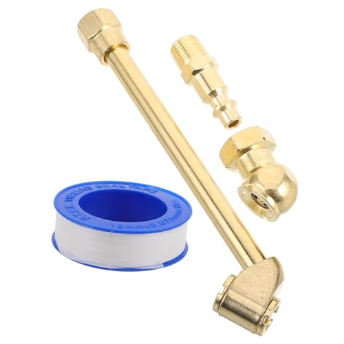 Mikinona Chuck Metal Tire Inflator Car Motorcycle Tire Air Chuck 1/4npt Air Hose Fitting Inflation Nozzle