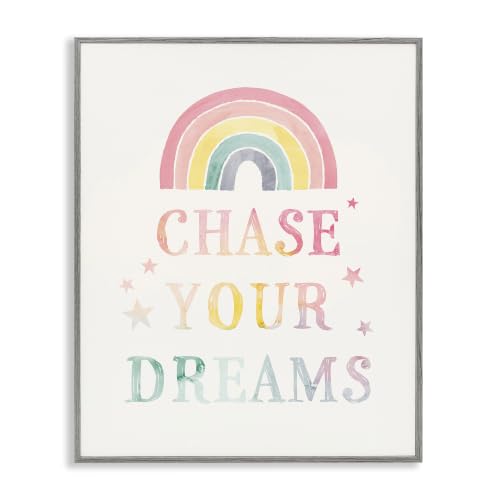 Starry Rainbow Watercolor Dream, 11 x 14 Inch Framed Giclée Print