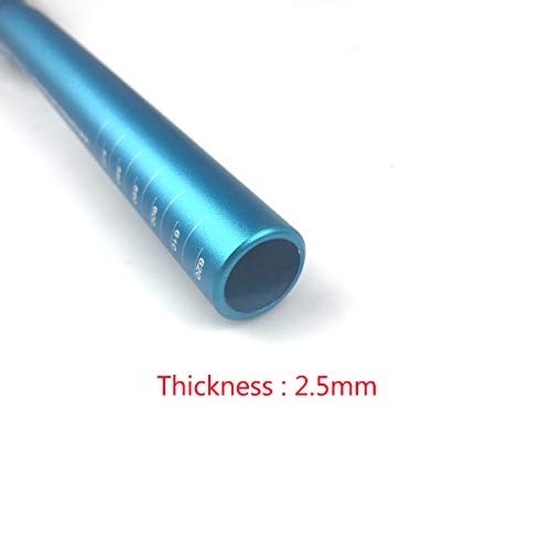 Bnvb Mountain Mtb Bike Riser Handlebar, Aluminum Alloy Extra Long Bicycle Flat Bar Riser Bar 31.8Mm (Blue - 620Mm) #TOP4