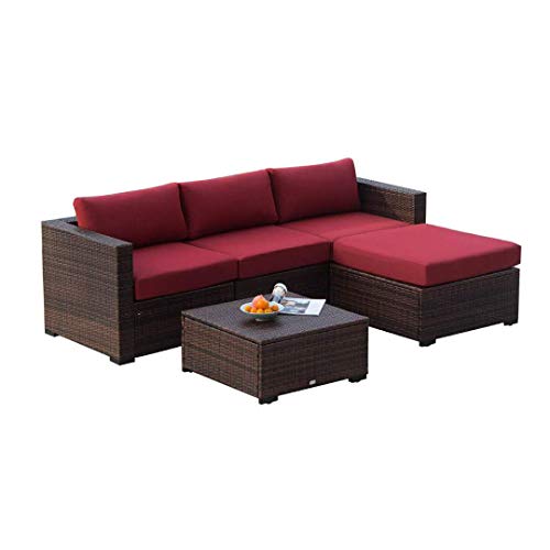 Auro Outdoor Furniture 5 Piece Sectional Buy Online In Guernsey At Desertcart