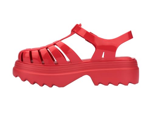 Image of Melissa Possession Platform II Jelly Sandals for Women - Classic Fisherman-Style Chunky Platform with Adjustable Ankle Strap, Lightweight EVA Sole, and Non-Slip Traction