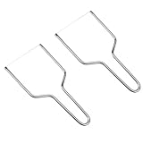 Hohopeti 2 Stück Teiliges Edelstahl Käsehobel mit Ergonomischem Griff Multifunktionaler Butter Käseschneider für Hartkäse und Blockkäse Praktisches Schneidebrett für Küche Restaurant