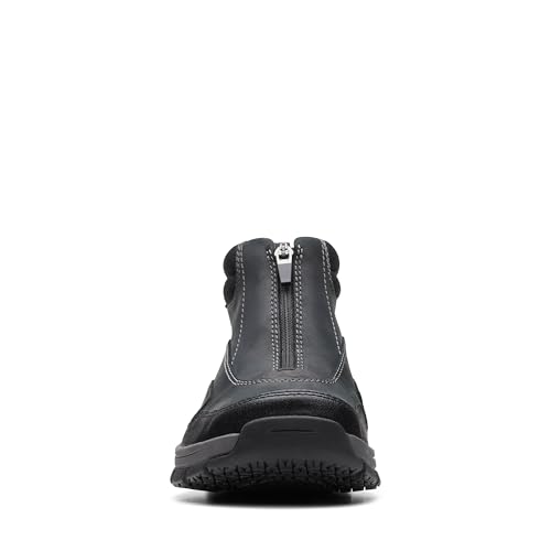 Clarks Collection Men's Walpath Zip Oxford Boot, Black Leather, 7 Medium US - image 5