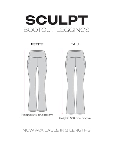 Image of CAVA Tall High-Waisted Sculpt Bootcut Leggings for Women | Stretchy Compressive Flare Pants for Workout, Yoga & Everyday Wear