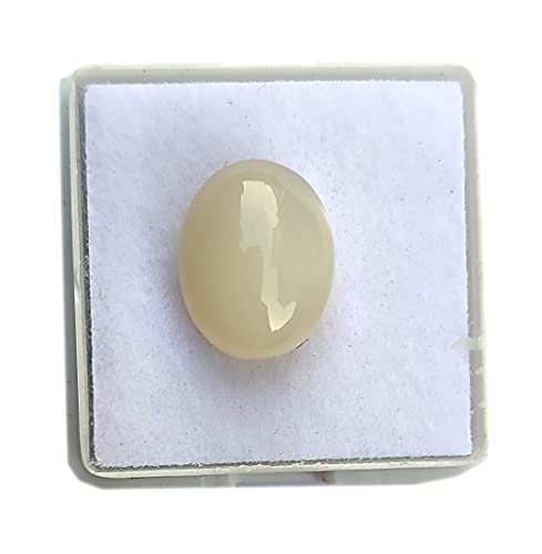 Pierre de lune blanche naturelle 6,25 Ratti Chandrakanta pour homme et femme