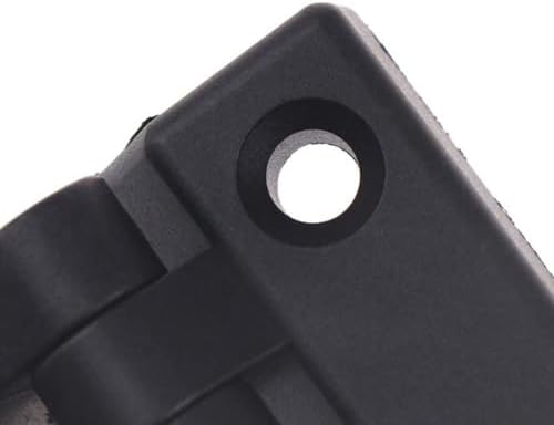 Plastic Cabinet Door Hinge, Black Durable Furniture Hardware for Smooth Quiet Opening and Closing(50x50mm)