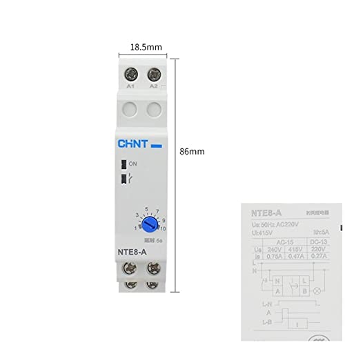 Relais commande CHINT NTE8-A retardateur de coupure 220V minuterie tableau