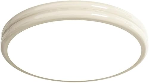 Abinlina Dimmable LED Flush Mount Ceiling Light Fixture - 36W 3600LM, 3 Color Temperature Options (3000K/4000K/5000K) for Bedroom, Dining Room, Kitchen - Round White Design(19.7in)