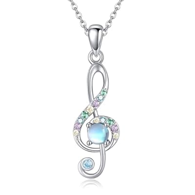 DAYLINLOVE Collar con nota musical, plata de ley 925, joyería con temática musical, regalos para mujeres amantes de la música | Ya disponible en tu tienda friki favorita! En mundofriki.es!