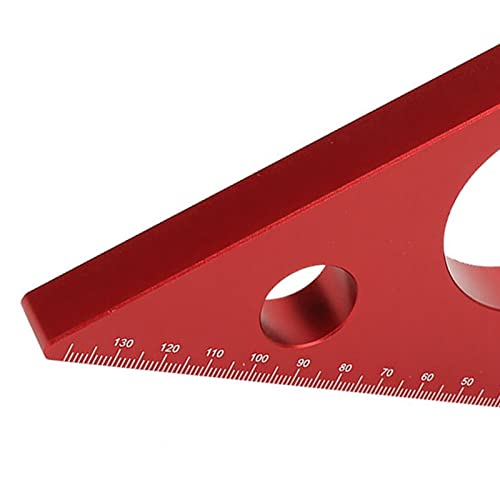 Aluminum Alloy Right Angle Ruler Diy Woodworking Triangle Ruler Measuring Gauging Tool #TOP4