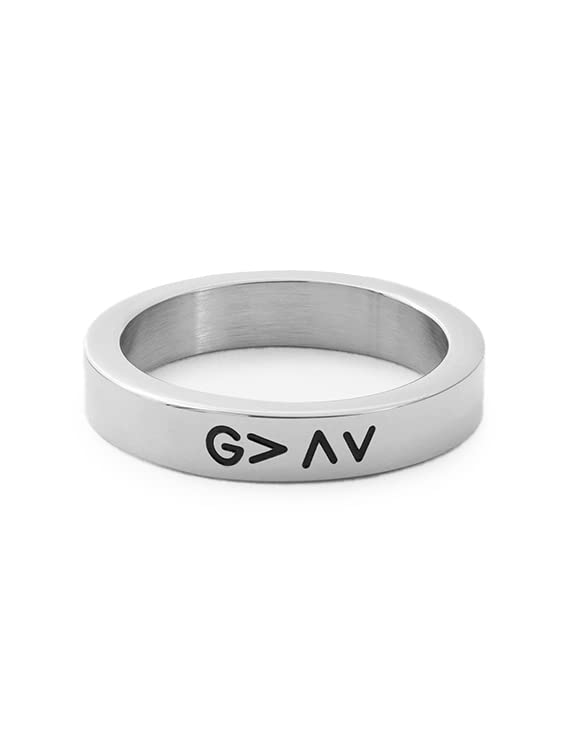 Silver God is Greater than the Highs and Lows Ring