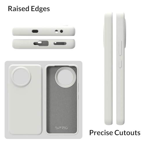 Image of SPRIG Compatible with Mi 14 Civi Premium SilkTone Back Cover Drop Tested Shock Proof Mobile Case for Men, Women, Boys and Girls with Camera Protection (Light Grey)