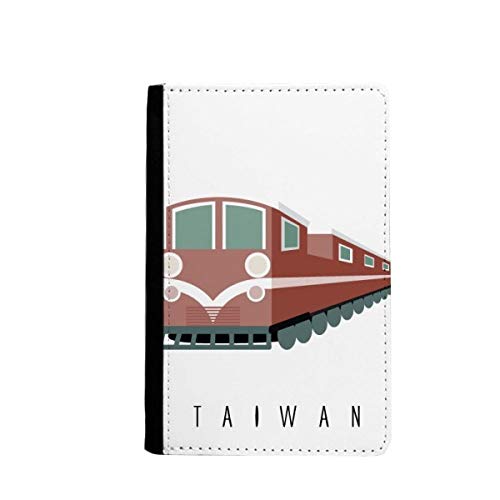 Protège-passeport motif train de Taïwan étui portefeuille multicolore classique