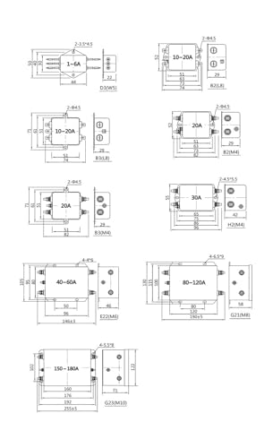 Filtre monophasé HT170-16-L8-B2 16A avec technologie anti-interférence