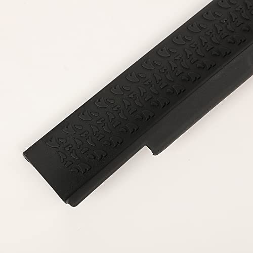 Cheda Crew Cab Chrome Side Door Body Molding Trim Compatible With 2007 2008 2009 2010 2011 2012 2013 2014 2015 2016 2017 2018 Jeep Wrangler Jku , Black #TOP7