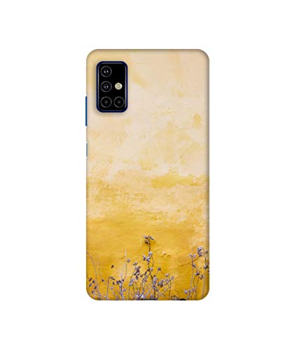 Image of Amazon Brand - Solimo Plastic Designer Dry Flower On Wall 3D Printed Hard Back Cover Mobile Cover for Samsung Galaxy M51 (Multicolour)