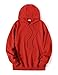 COOFANDY Men's Fashion Hoodies Sweatshirts Casual Long Sleeve Pullover Hoodie Red
