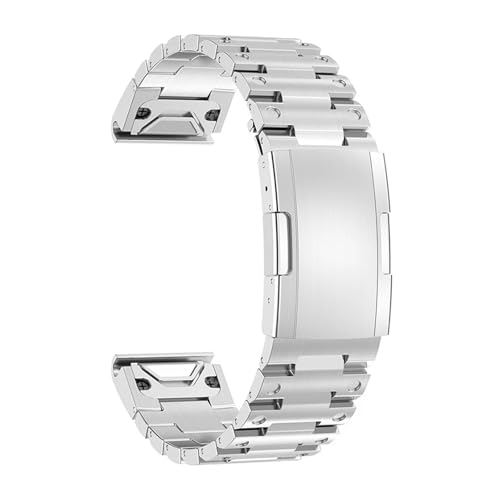 [nCS[] 22mm 26mm XeXX`[ ^EHb`oh Fenix 6 6X 7X 7 Solar/ 6 Pro / 5 Plus/Instinct/epix Gen 2 XgbvɑΉ(Silver-Tool,26mm)