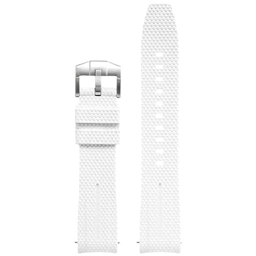 Bracelet d'extrémité incurvée pour montre Lunarwatch XS en caoutchouc silicone souple 20 mm