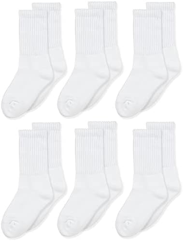 Jefferies Socks Boys Seamless Toe Athletic Crew 6-pack