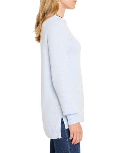 Image of NIC+Zoe Women's Cotton Cashmere Blanket Stitch Sweater