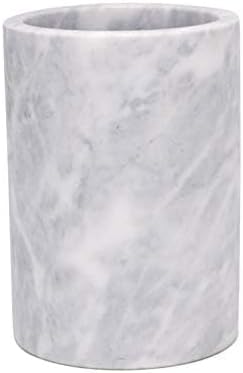 Miniatura 2 de Kota Japan Enfriador de botellas de vino y champán con piedra de mármol blanco, 7 x 5 pulgadas, elegante soporte para utensilios de cocina,