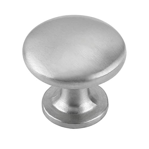 homdiy Brushed Nickel Cabinet Knobs Cupboard Knobs 10 Pack Silver Cabinet Knobs - HD6050SNB Kitchen Cabinet Door Knobs Brushed Nickel Hardware Round Knobs