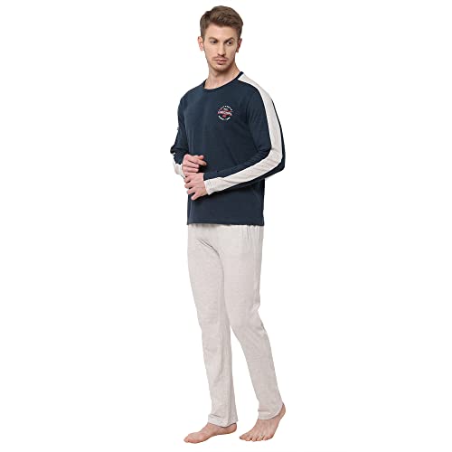 Image of Sweet Dreams Men's Cotton Solid Pajama Set Pack of 2
