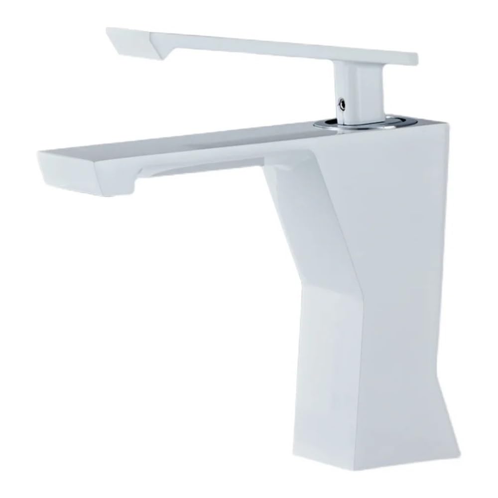 Mitigeur de lavabo cascade blanc B633 pour salle de bains moderne