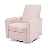 DaVinci Penny Recliner and Swivel Glider in Performance Pale Blush Pink Eco Weave Water Repellent Stain Resistant Greenguard Gold Certified CertiPUR US Certified