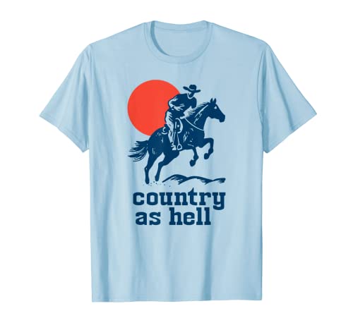 Country & Western Cowboy Vintage Gunslinger Retro Design Maglietta