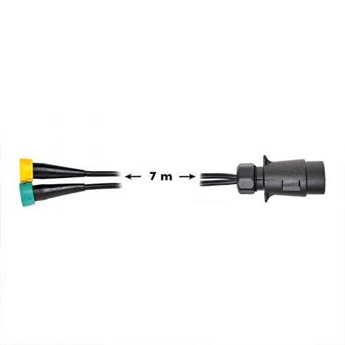ProPlus Kit de câbles 7M avec connecteur 7 Broches et 2X connecteurs 5 Broches