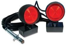 Heavy Duty Towing Lights, 30Ft. Cord, 4 Rnd Plug, Square Magnets /