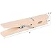 100pcs Clothes Pins Wooden Clothespins 3inch Heavy Duty Wood Clips for Hanging Clothes Pictures Outdoor