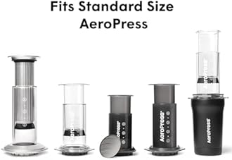 AeroPress ステンレススチール再利用可能フィルター - メタルコーヒーフィルター AeroPressオリジナル&AeroPress Goコーヒーメーカー用 1パック フィルター1個 グレー