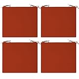 Cozyide Outdoor Chair Cushions, Waterproof Patio Seat Cushions with Adjustable Straps, Square Corner