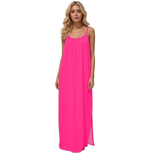 Robe dos nu rose de coupe cami avec finitions soignées - 5