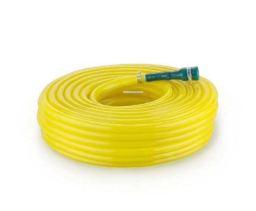 AHYRA 5 Meter 0.5 Inch PVC Yellow Water Pipe| Lightweight, Durable & Flexible| Hose Pipe with Accessories Connector & Clamps| Watering Garden, Cleaning, Outdoor-Indoor Use (5 Meter (16.40 Feet)) (B0D8BHCD85) Amazon Price History, Amazon Price Tracker