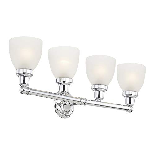 Image of Livex Lighting 1024-05 Classic 4-Light Bath Light, Chrome