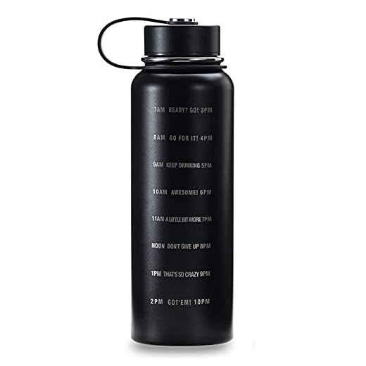 32Oz Rostfritt Stål Vattenflaska Med Motiverande Tidsmarkerad 1L Bred Mun Resemugg Dubbelväggs Vakuumisolerad Vattenflaska Termomugg För Utomhusaktiviteter Daglig Dricka