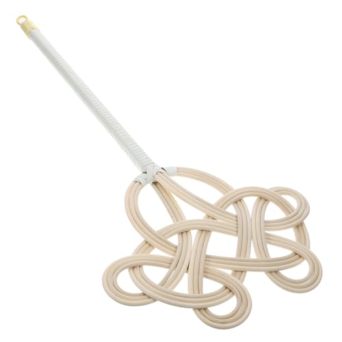 HONMEET Batidor Tradicional para Edredones y Alfombras con Mango de Ratán Herramienta Manual para Eliminar Polvo y Pelusas Prendas y para Limpieza y Ventilación de Mantas y Chaquetas