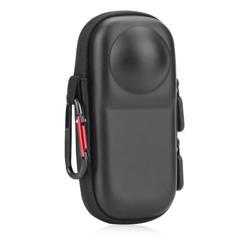Image of Action Pro Carrying Case Compatible with Insta360 X4 /X5 (Fits Original Lens Cap), Hard Shell Portable Storage Bag, Shockproof Travel Protective Case with Carabiner, Black
