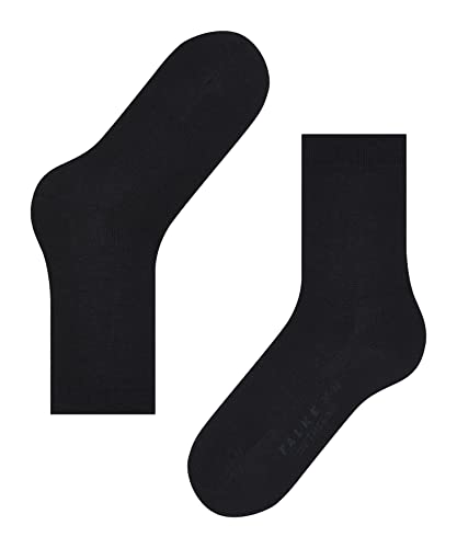 Falke Women's Softmerino Socks, Merino Wool Cotton, Crew Length, Classic Thin Trouser Socks, Trendy Work Clothing, Blue (Dark Navy 6379), 8-9, 1 Pair #TOP5
